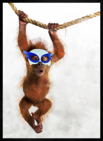 Super orang-outan! Imprimé Animal Petits Héros - 50x70 - Mat 4