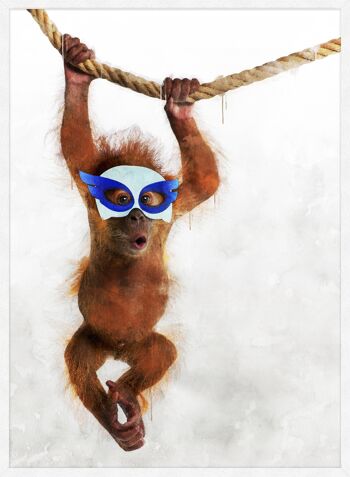 Super orang-outan! Imprimé Animal Petits Héros - 50x70 - Mat 5
