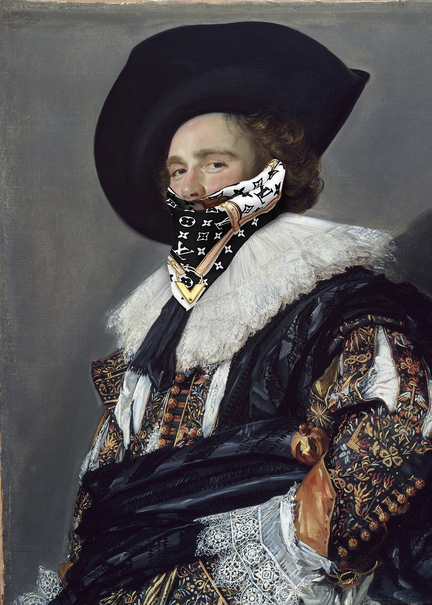 Stampa Sciarpa Gang Portrait LV - 50x70 - Opaca