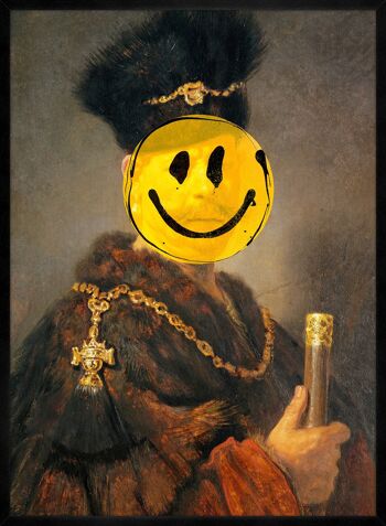 Nobleman Smiley peinture impression - 50 x 70 - mat 3