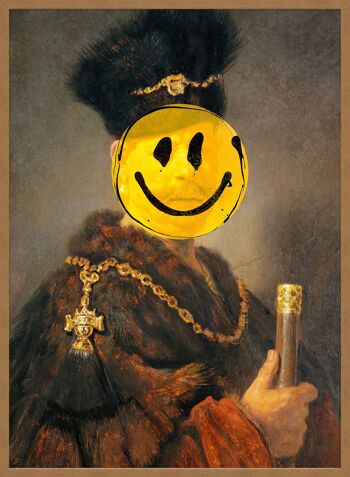 Nobleman Smiley peinture impression - 50 x 70 - mat 5