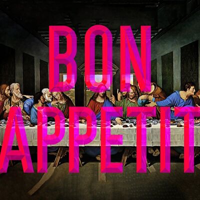 Impression de typographie Bon Appetit - 50x70 - Mat