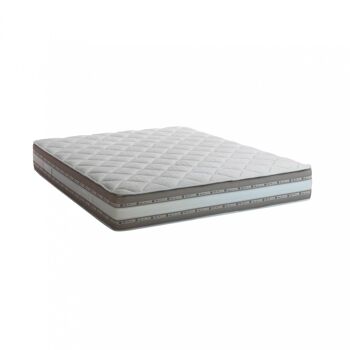 Matelas double Dmora Naike, matelas en mousse à mémoire de forme et gel Waterfoam avec revêtement amovible, 100% Made in Italy, anti-acarien et hypoallergénique, cm 140x200 h27 6