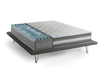 Matelas double Dmora Teodora, matelas en mousse à mémoire de forme et gel avec 9 zones différentes, 100% Made in Italy, anti-acariens et hypoallergénique, cm 140x200 h27 2