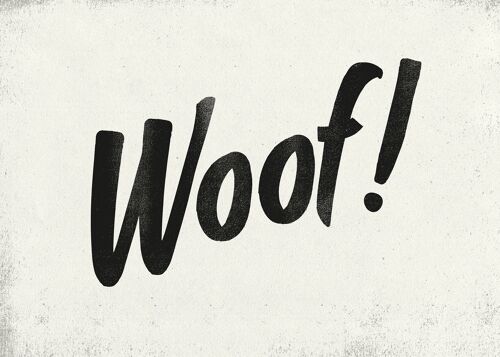 Woof Animal Noises Print - 50x70 - Matte