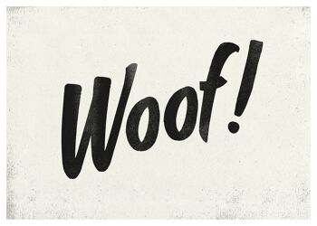Impression de bruits d'animaux Woof - 50x70 - Mat 3