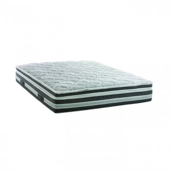 Dmora Elettra carré et demi-matelas, déhoussable en mousse à mémoire de forme et microressorts ensachés, 100% Made in Italy, anti-acarien et hypoallergénique, cm 120x190 h32 6