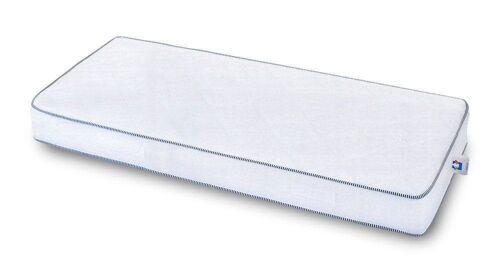 Dmora Materasso singolo in poliuretano espanso con rivestimento in tessuto jacquard, colore bianco, Misure 190 x 24 x 80 cm
