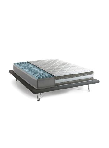 Matelas simple Dmora Odessa, matelas en mousse à mémoire de forme et gel Waterfoam avec revêtement amovible, 100% Made in Italy, anti-acarien et hypoallergénique, cm 90x200 h27 2