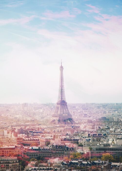 Paris Eiffel Tower City Photography Print - 50x70 - Matte