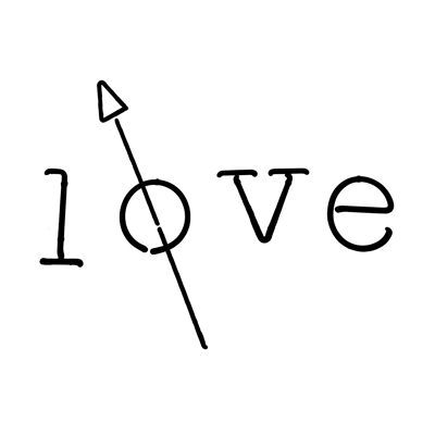 Impresión de tipografía de amor - 50 x 70 - mate