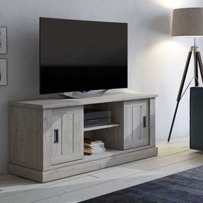 Dmora Mobile da soggiorno porta tv, colore marrone, Misure 145 x 60 x 46 cm