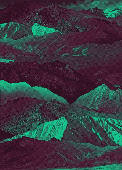 Abstract Mountains 1 Print - 50x70 - Matte