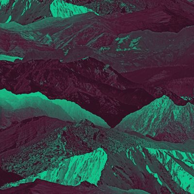 Impresión abstracta montañas 1 - 50 x 70 - mate