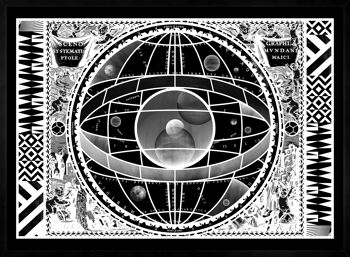 Sceno Systematis Astrology Black Print - 50x70 - Mat 3