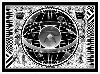 Sceno Systematis Astrology Black Print - 50x70 - Mat 4