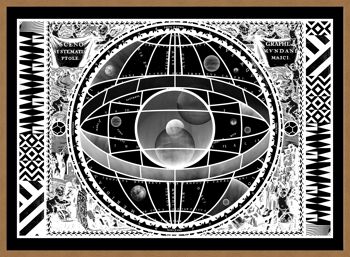 Sceno Systematis Astrology Black Print - 50x70 - Mat 5