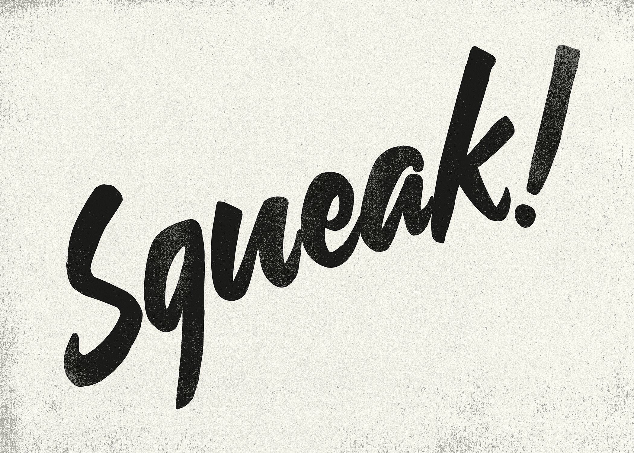 Quietschen Tiergeräusche Druck - 50x70 - Matt