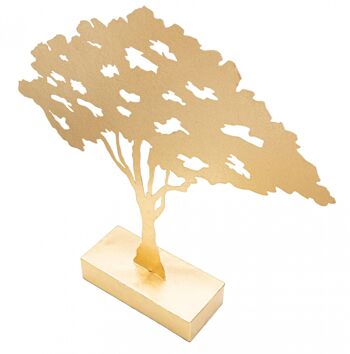 Panneau Arbre Dmora, Structure en Fer, Couleur Or, 8 x 41,5 x 40,5 cm 5