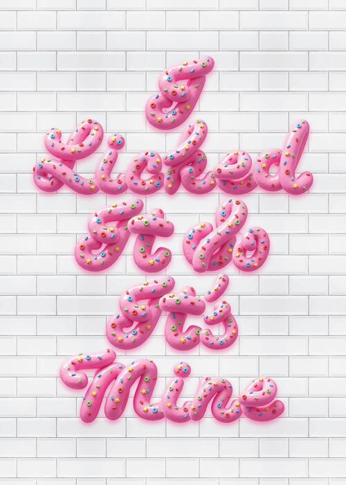I Licked It Icing Print - 50x70 - Matte