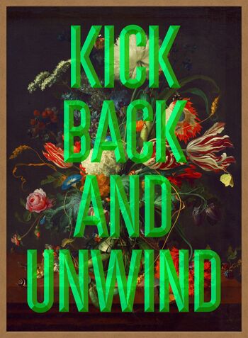 Impression de typographie Kick Back - 50x70 - Mat 5