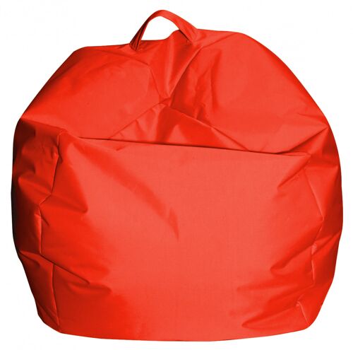 Dmora Pouf a sacco elegante, colore arancione, Misure 65 x 50 x 65 cm