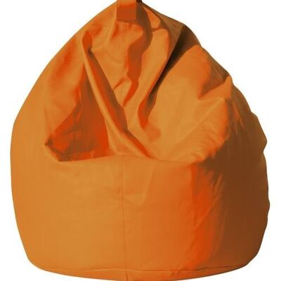 Dmora Pouf a sacco elegante, colore arancione, Misure 80 x 120 x 80 cm