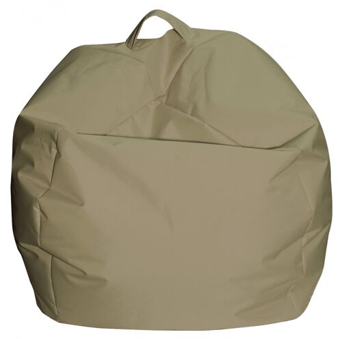 Dmora Pouf a sacco elegante, colore beige, Misure 65 x 50 x 65 cm