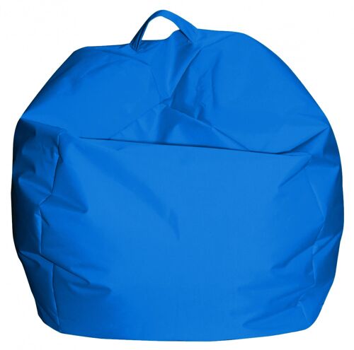 Dmora Pouf a sacco elegante, colore blu, Misure 65 x 50 x 65 cm