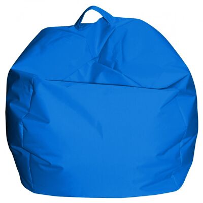 Dmora Pouf a sacco elegante, colore blu, Misure 65 x 50 x 65 cm