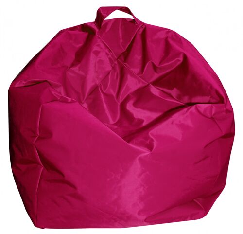 Dmora Pouf a sacco elegante, colore fucsia, Misure 65 x 50 x 65 cm