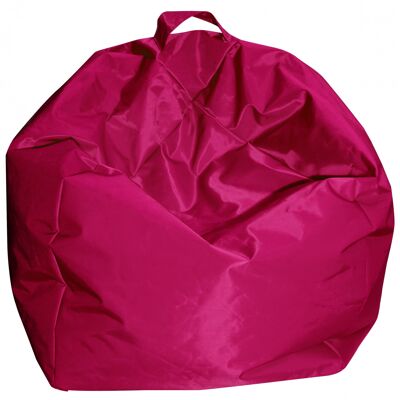 Dmora Pouf a sacco elegante, colore fucsia, Misure 65 x 50 x 65 cm