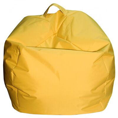 Dmora Pouf a sacco elegante, colore giallo, Misure 65 x 50 x 65 cm