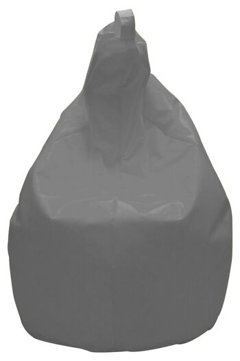 Dmora Elégant pouf pouf, couleur grise, Mesures 80 x 120 x 80 cm