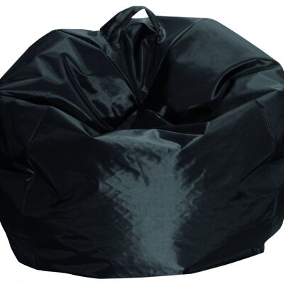 Dmora Pouf a sacco elegante, colore nero, Misure 65 x 50 x 65 cm