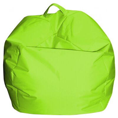 Dmora Pouf a sacco elegante, colore verde, Misure 65 x 50 x 65 cm