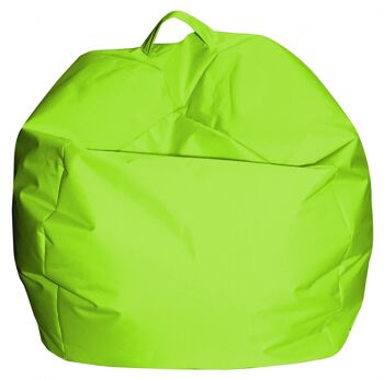 Dmora Élégant pouf pouf poire, couleur verte, Mesure 65 x 50 x 65 cm