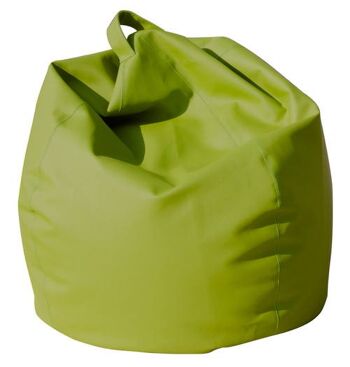 Dmora Elégant pouf pouf, couleur verte, Mesures 80 x 120 x 80 cm