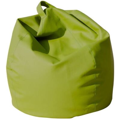 Dmora Pouf a sacco elegante, colore verde, Misure 80 x 120 x 80 cm
