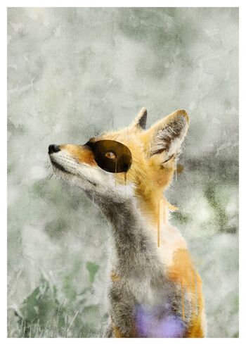 Super renard! Imprimé Animal Petits Héros - 50x70 - Mat 3