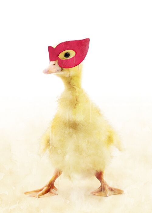 Super Duckling! Little Heroes Animal Print - 50x70 - Matte