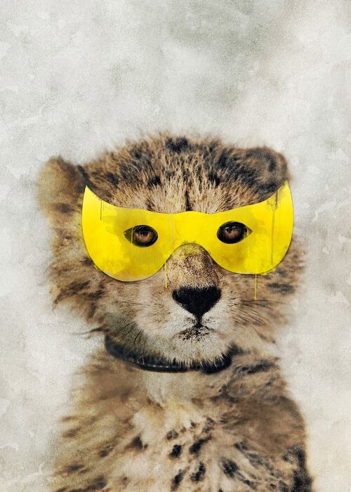 Super Leopard! Little Heroes Animal Print - 50x70 - Matte
