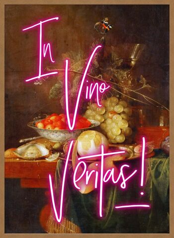 In Vino Veritas Neon Print - 50x70 - Mat 5