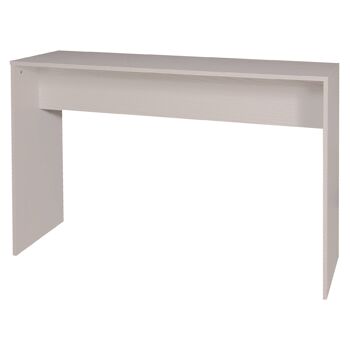 Dmora Archena Desk, Bureau console moderne, Table d'étude ou de bureau pour porte-livre PC, Made in Italy, Cm 120x40h75, Chêne blanchi 4