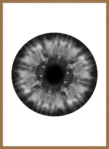 Eyeball Imprimé Noir Et Blanc - 50x70 - Mat 5