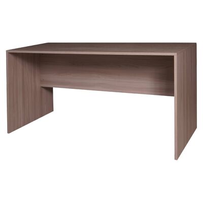 Dmora Scrivania lineare per ufficio e studio, Tavolo da computer minimal, Scrittoio per lavoro porta PC, Made in Italy, cm 150x73h73, colore Rovere