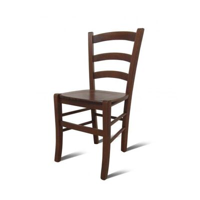 Dmora Sedia CastroUrd, Sedia classica in legno color Noce, Ideale per sala da pranzo, cucina o salotto, Made in Italy, Cm 44x45h87, con fondello in Legno