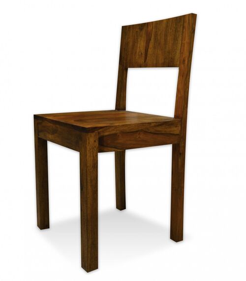 Dmora Sedia classica in legno massello, per sala da pranzo, cucina o salotto, cm 41x43h90, Seduta h cm 46, colore Marrone