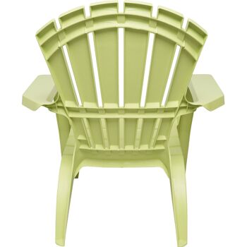 Dmora Chaise d'extérieur Udine, Siège de jardin, Chaise pour table à manger, Fauteuil d'extérieur, 100% Made in Italy, Cm 75x86h86, Jaune 3