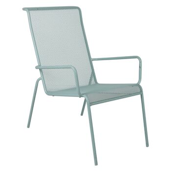 Dmora Chaise en métal, coloris vert, 57 x 75 x 90 cm 1